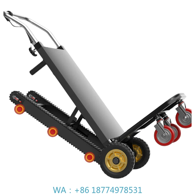 New Arrival Portable 300kg Lifting Industrial Shopping Tool Professional Electric Stair Climbing Crawler Four-Wheel