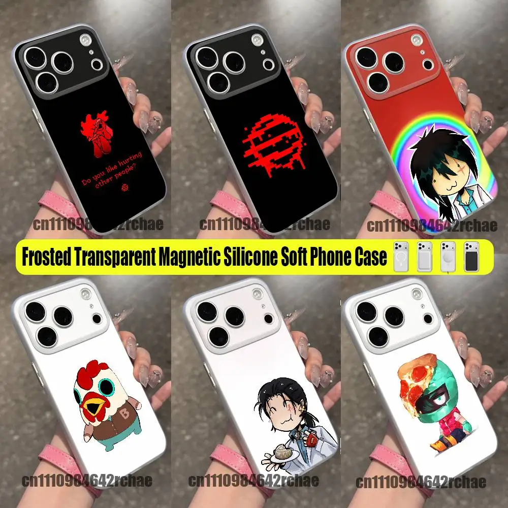 For Son Jacket Biker Hotline Miami Phone Case For iPhone 15 12 11 14 13 16 17 E Pro Max Plus Mini Air For Magsafe Magnetic Clear