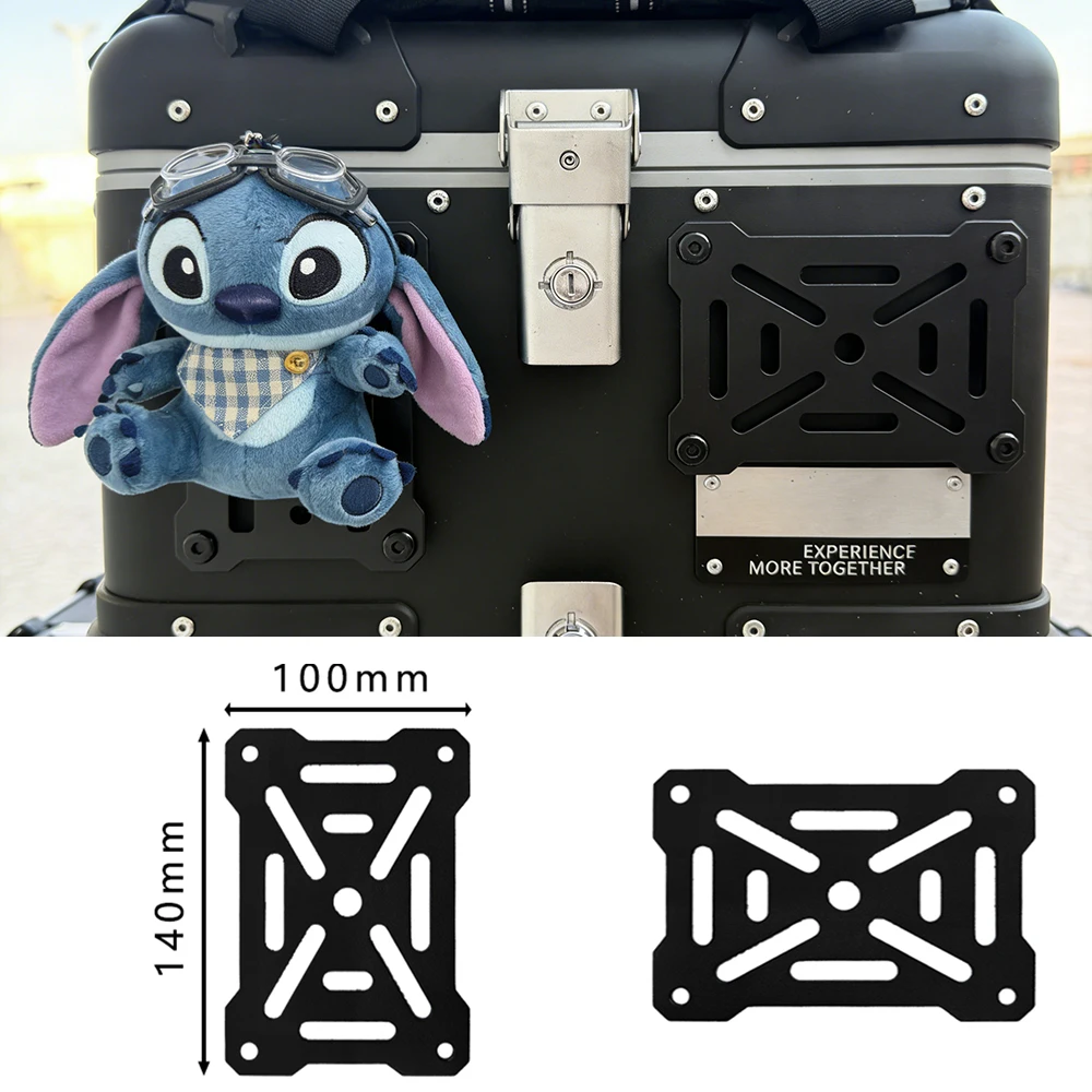 Aluminum Alloy Quick Release Motorcycle Bracket Universal 28-100L Trunk L Side Box Mount for Multifunctional Tool Box Mods