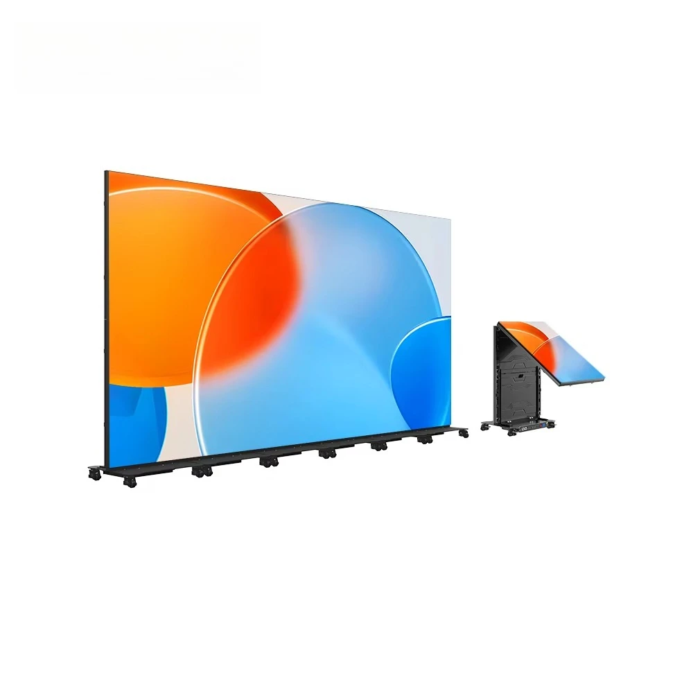 Canbest GOB Foldable LED Poster Display Screen P1.2 P1.5 P1.8 P2.5 Plug & Play Indoor Digital Banner with Totem Stand for Store