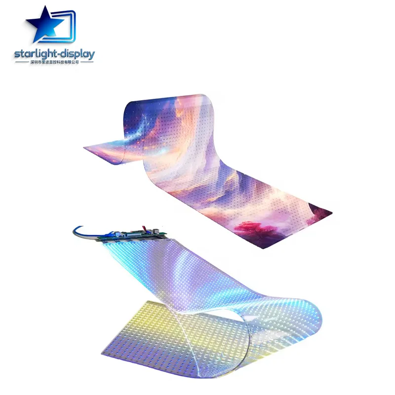 Ultra Thin Transparent LED Film Screen P6 P8 P10 Commercial Glass Window HD