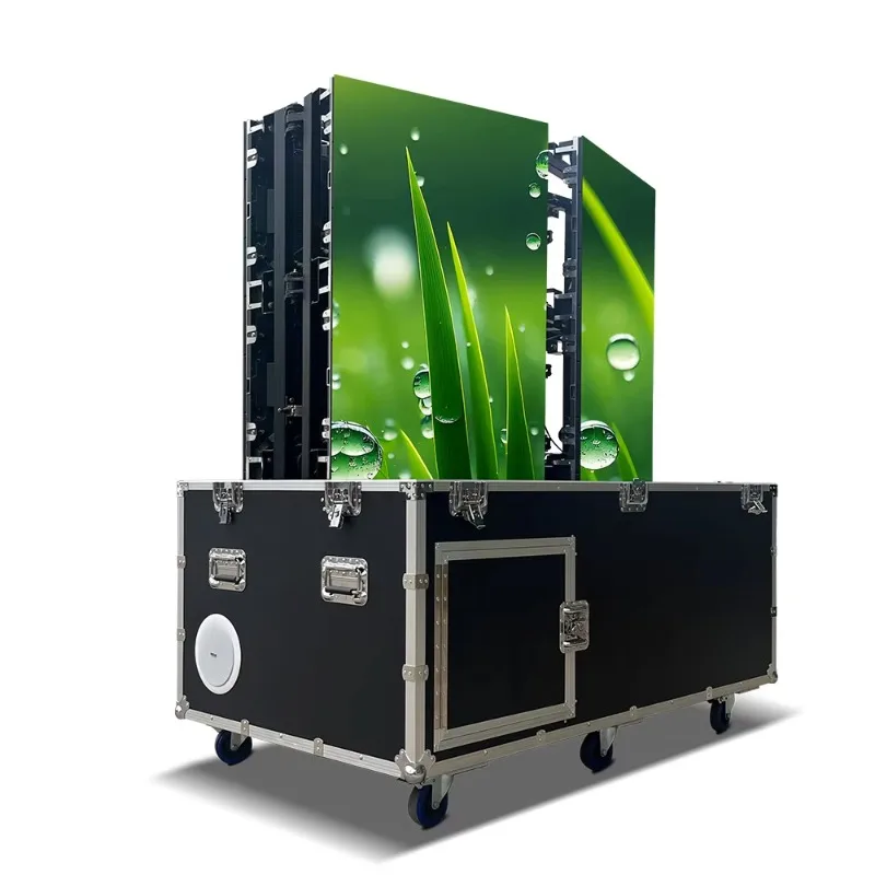 New Model Flight Case Mobile Outdoor Advertising LED Foldable Screen Flight Case Screen