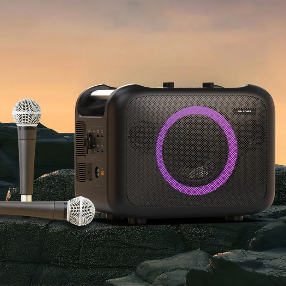 Cheap Price 1200W 220V Portable Energy Storage Power Supply Bluetooth Karaoke Speaker With Microphone