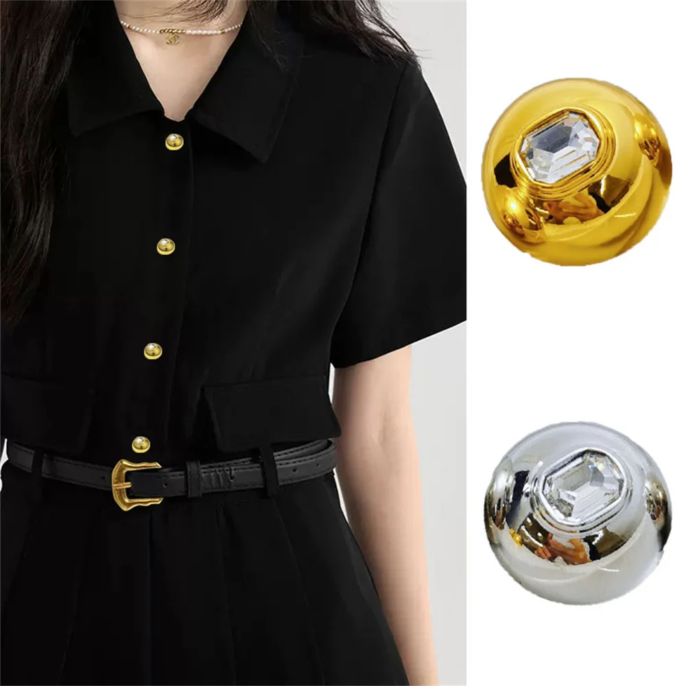 10 Pieces/set of Fashionable Mushroom Studded Diamond Buttons, Versatile Suit Jacket, Coat Decorative Buttons