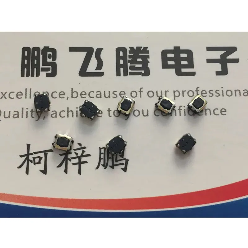 7pcs/lots Imported EVPAA302K Tactile Switch 3.5*2.9*1.7 Plum Blossom Head Button Micromotor SMT 4-pin