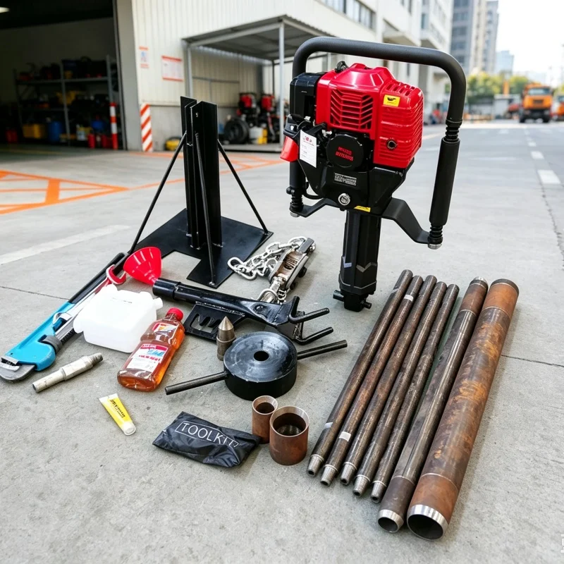 Customized Overseas Hot‑selling Backpack‑type Core‑Sampling Drilling Rig for Field Geological Shallow Water Well Drilling