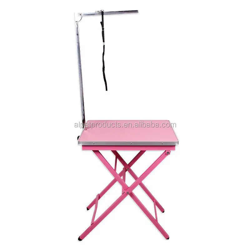Hot Sale Adjustable Iron Arm Puppy Dog Grooming Tables Portable And Foldable For Pet Cleaning & Bathing