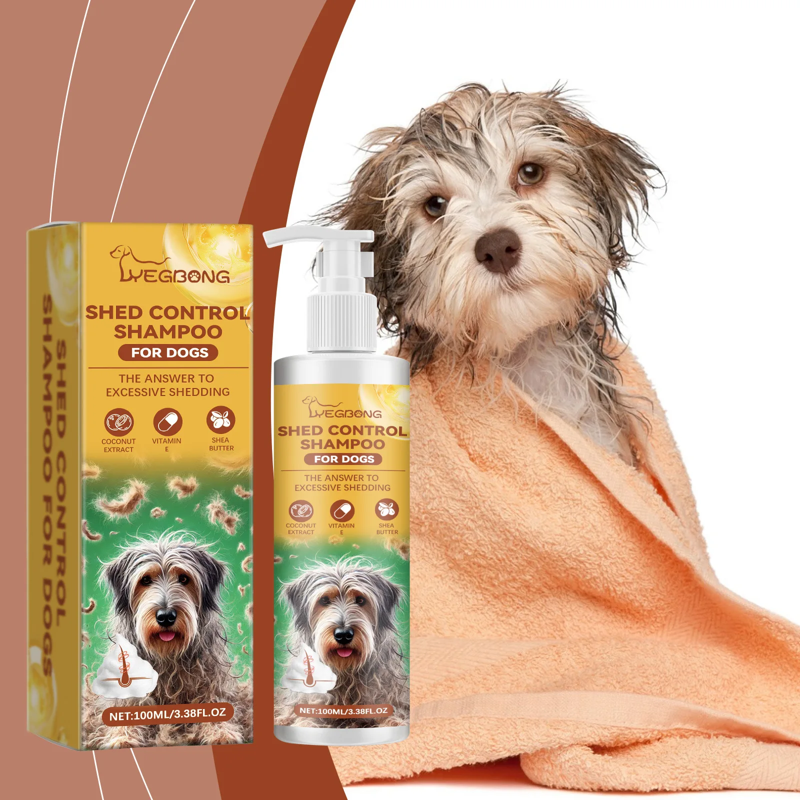 Vitamin Infused Dog Shampoo Mild Cleansing Moisturizing Smooth Hair Care Wash Nourishing Puppy Pet Grooming Bath Supplies