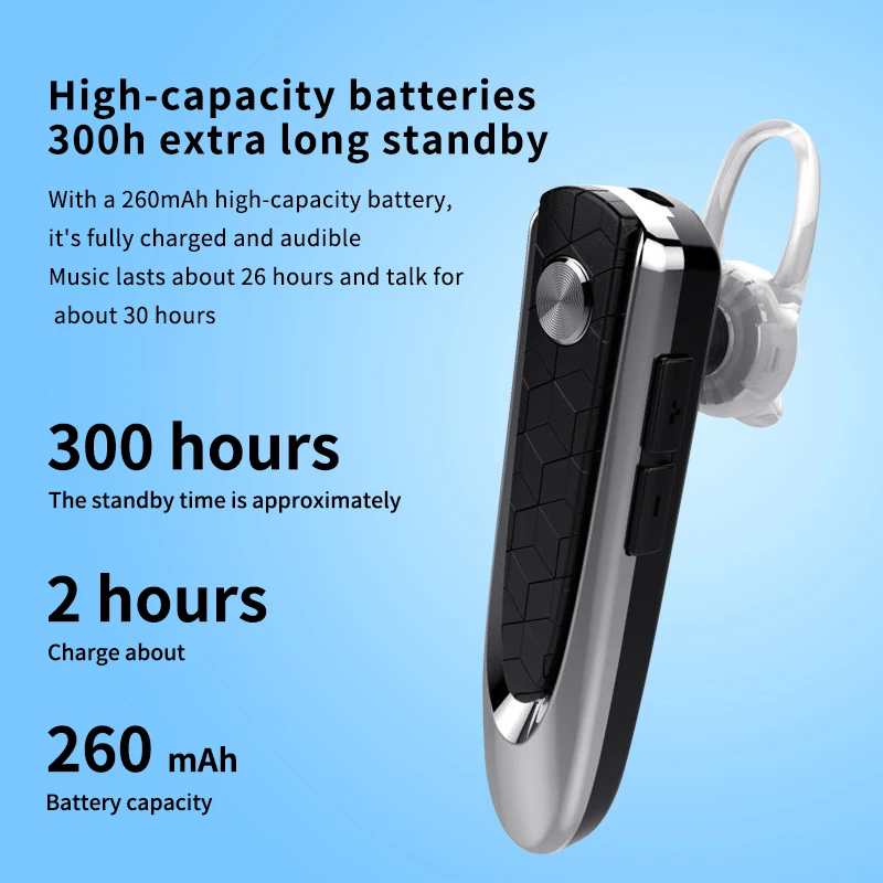HF68 Fone de ouvido Auriculares Bluetooth Earphones Headset Car Earbuds Call Remind Vibration Clip Driver Auriculares Hands Free