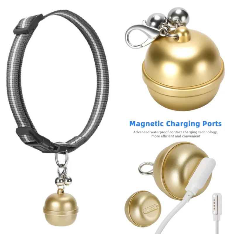 Dog Cat Pet Mini BT Pet GPS Tracker Collar Smart Locator Anti-Lost Device Real Time Tracking Finder With Bell For Pets Gift New