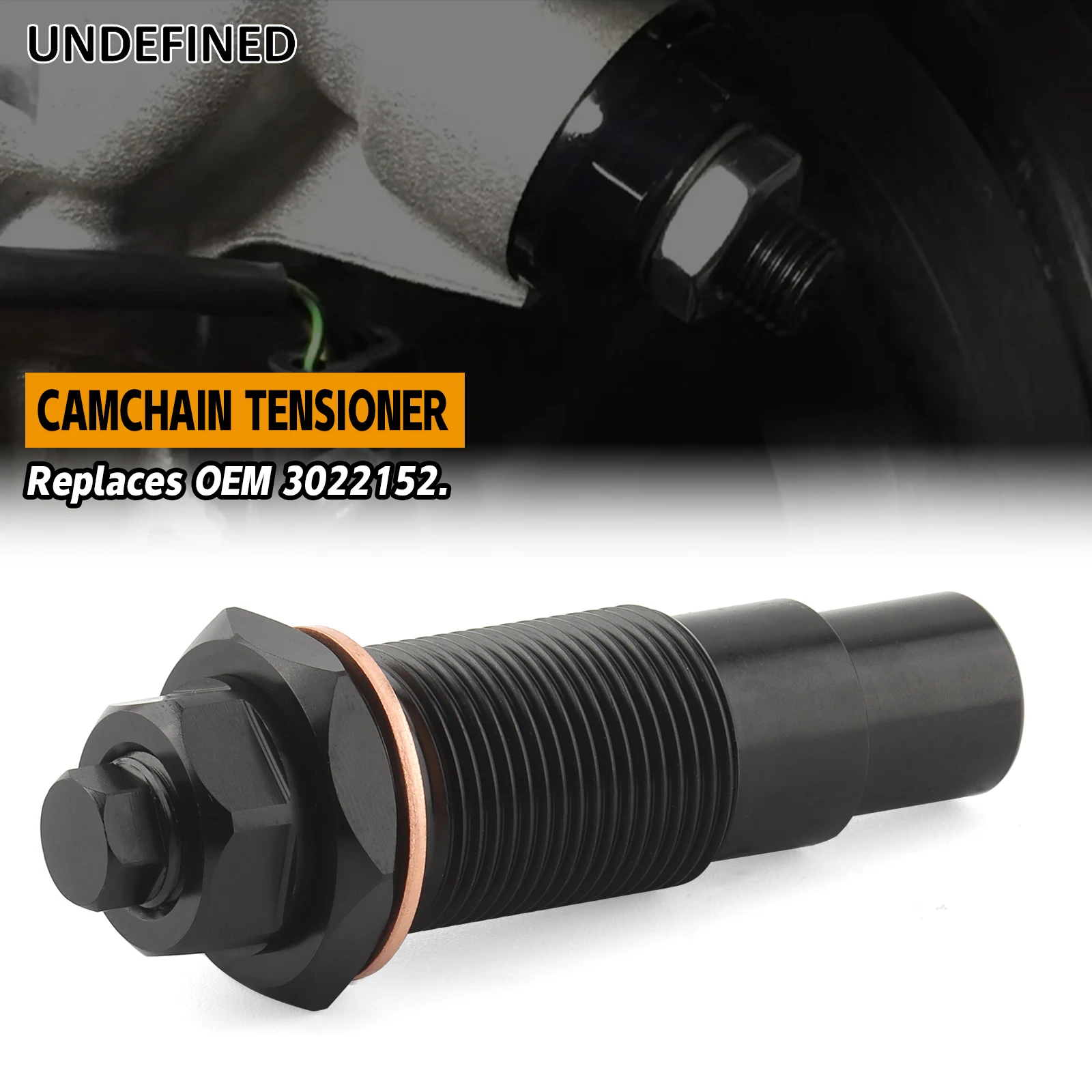 Manual Cam Timing Chain Tensioner Aluminum For Polaris RZR XP 900 1000 2014-2018 RANGER 570 2014-2019 Replaces OEM 3022152