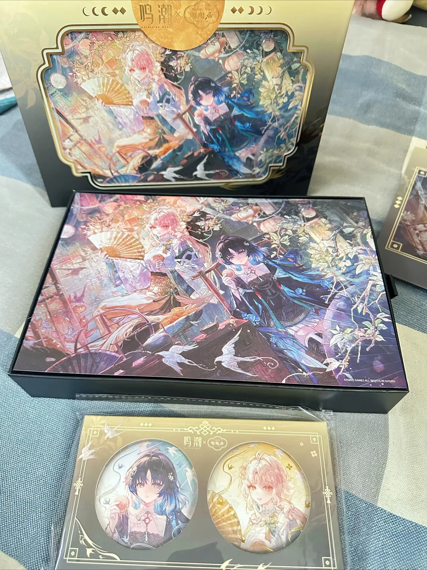 In Stock 2026 New Collab Official Wuthering Waves X Taotaoju Cosplay Yangyang Xuanling ‌Suisui Badge Bookmark Set Gift Box