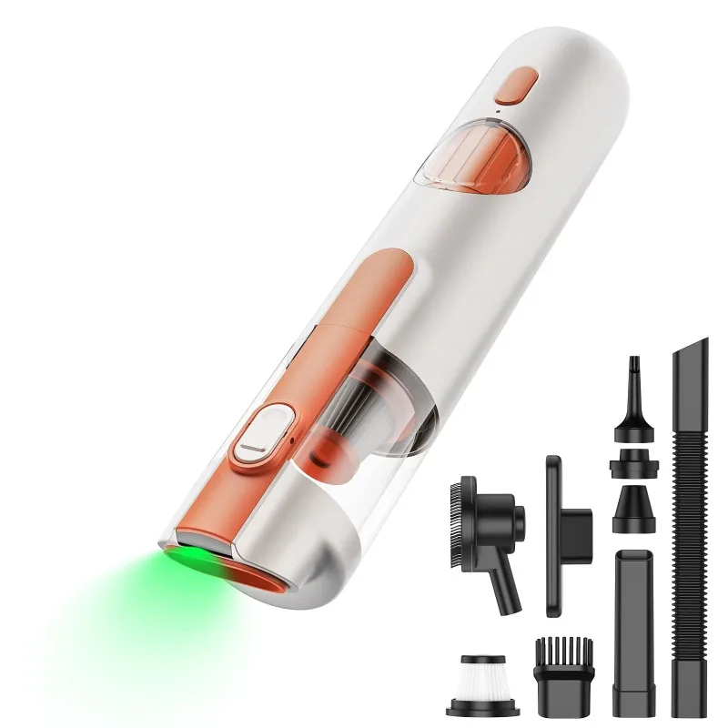 Airo Car Handheld Air Dust Collector 4-in-1 Brushless Motor Portable Vacuum Cleaner with 3 Nozzles for Cars Offices Pet