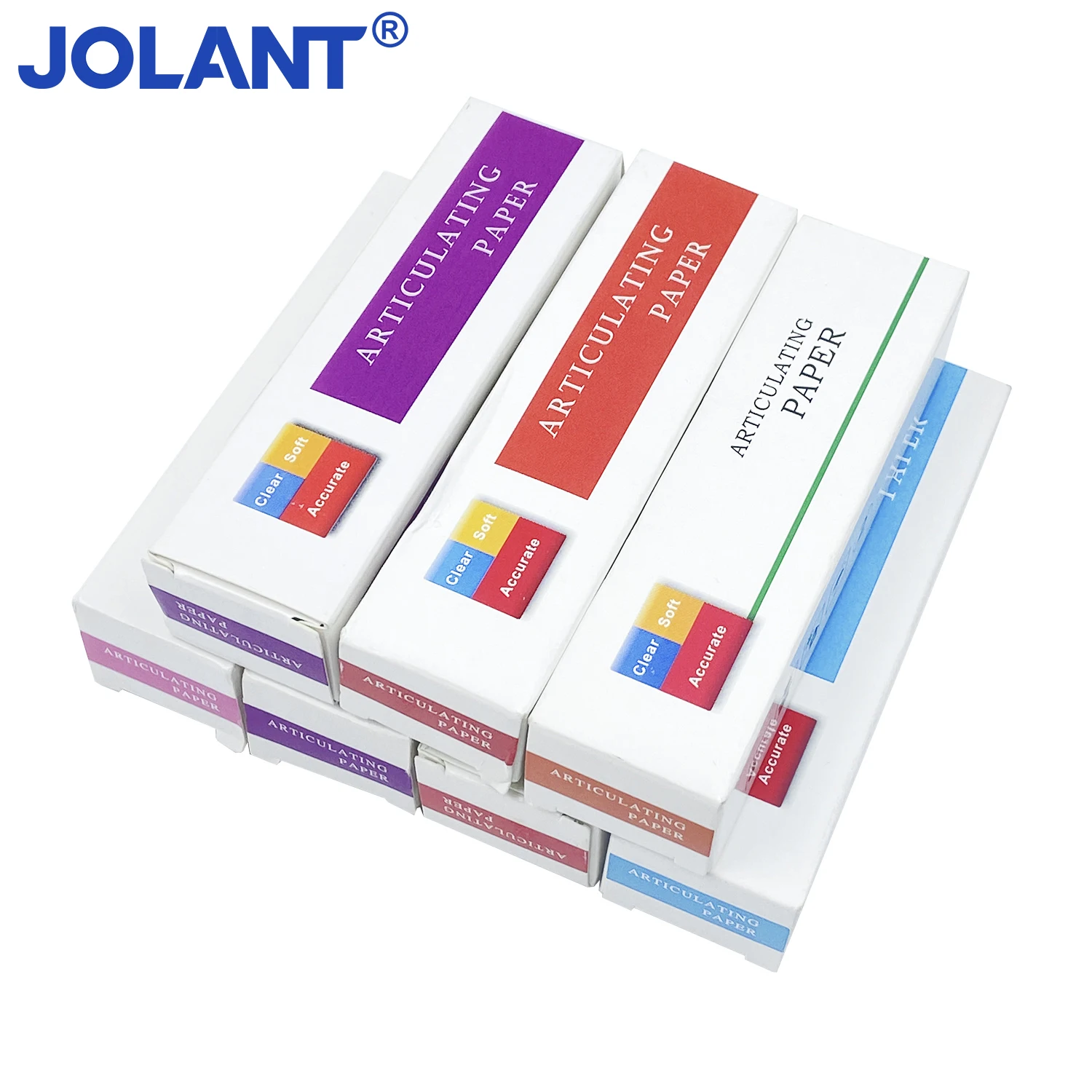JOLANT Dental Articulating Paper Thick Thin Blue Red Paper Teeth Whitening Material Double-sided Bite Strips Dentist Oral Care