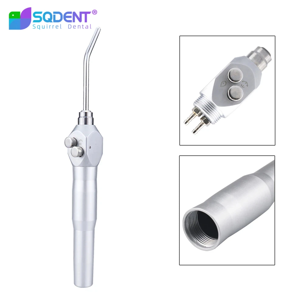 Dental Air Water Spray Triple 3-Way Dental Handpiece Syringe with 2 Autoclavabl Nozzle Tip Dental Care Equipment Teeth Whitening