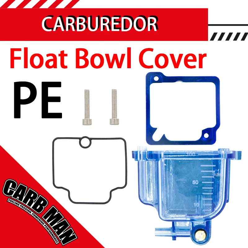Motorcycle Carburetor Transparent Float Bowl Bottom Float Bowl Oil Cup Lower Cover Bowl For KEIHIN PE Dirt Bike