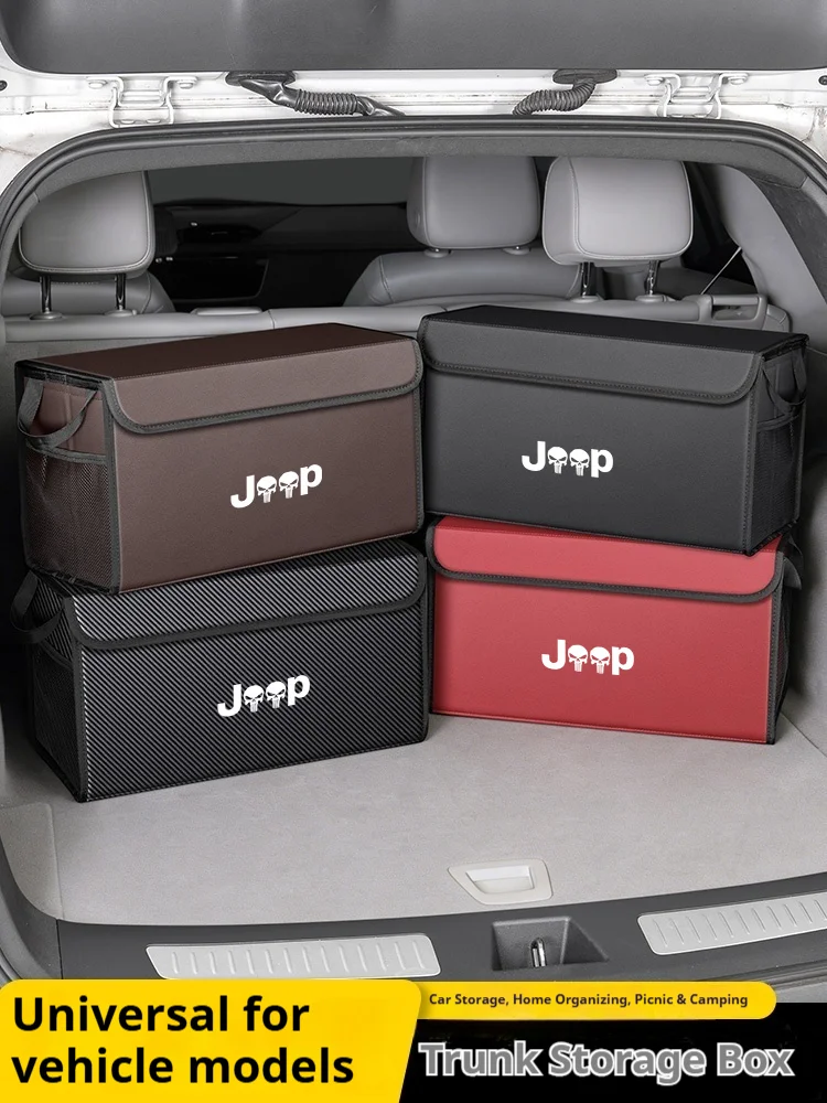 For Jeep SRT Cherokee Grand Cherokee Renegade Wrangler Trail Car Trunk Foldable Storage Box Large-Capacity Stowing Tidying Bag