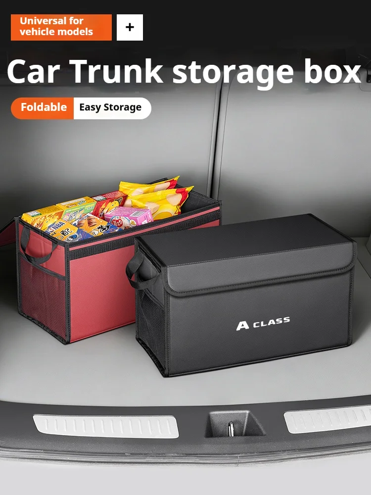 For Mercedes-Benz A Class Car Trunk Foldable Storage Box Multi-Purpose Storage Organizer Bag Large-Capacity Stowing Tidying Bag
