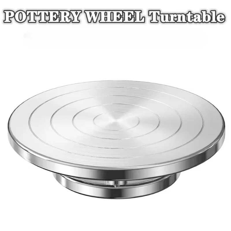 11-20CM Aluminum Pottery Wheel, DIY Pottery Turntable, Double-Sided Clay Tools, Cake Turntable, Sculpture Ceramics Cake Stand