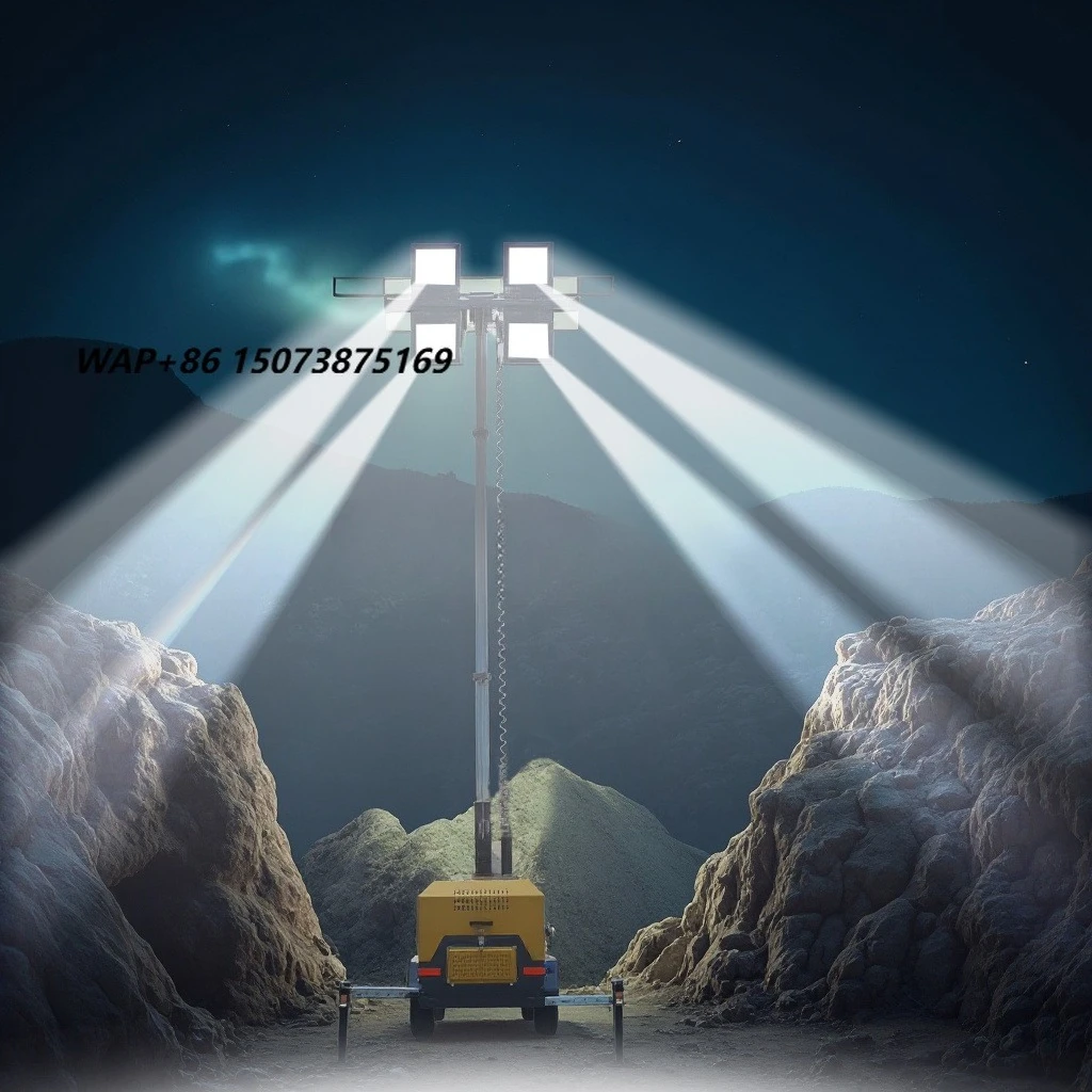 Factory Mobile Tower Light LED 7M 400W*4Light Towers Lighting Towers Sale