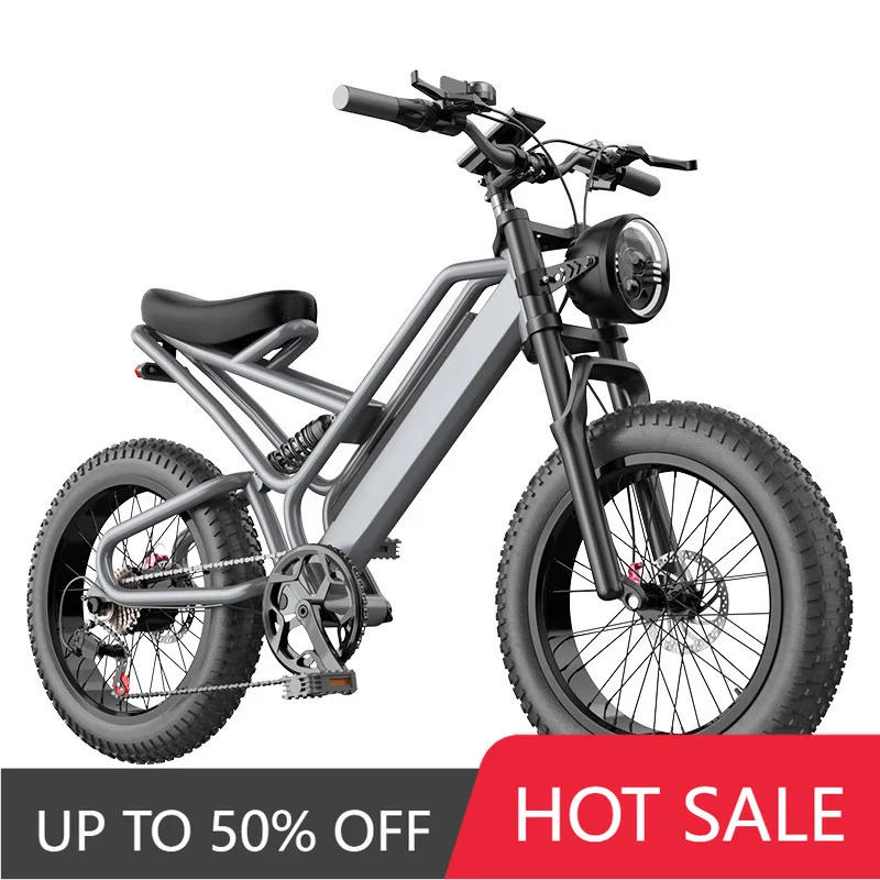 RRE 20 inch 48V 400w electric bicycle auxiliary power off-road mountain electric bicycle shock absorption lithium battery bicycl