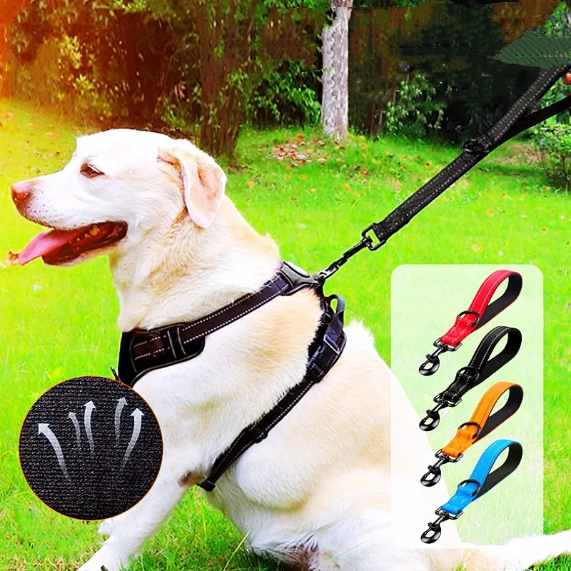 Dog Leash 30cm Short Dogs Leashes Reflective Leash for Dog Walking One-step Short Dogs Chain Training Leashes for Large Pet Rope
