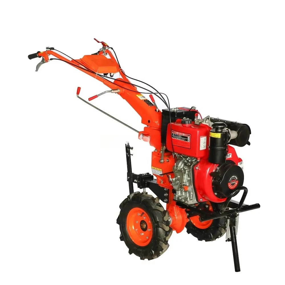 Agriculture Machinery 4 Wheel Drive Mini Power Tiller Cultivator