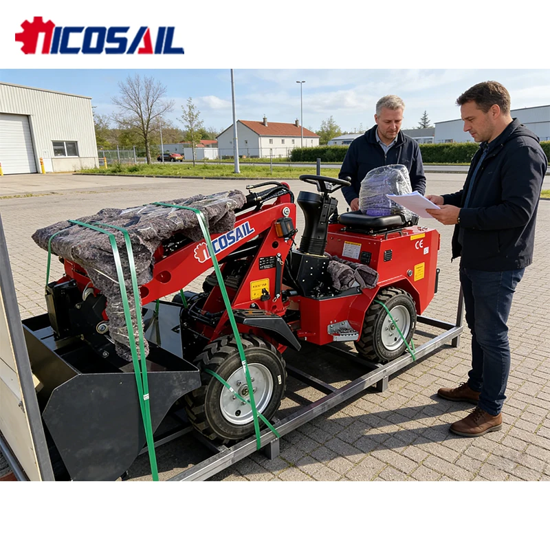 Mini Telehandler 4 Wheel Drive Flexible Operation Low Fuel Consumption Telescopic Loader for Farm