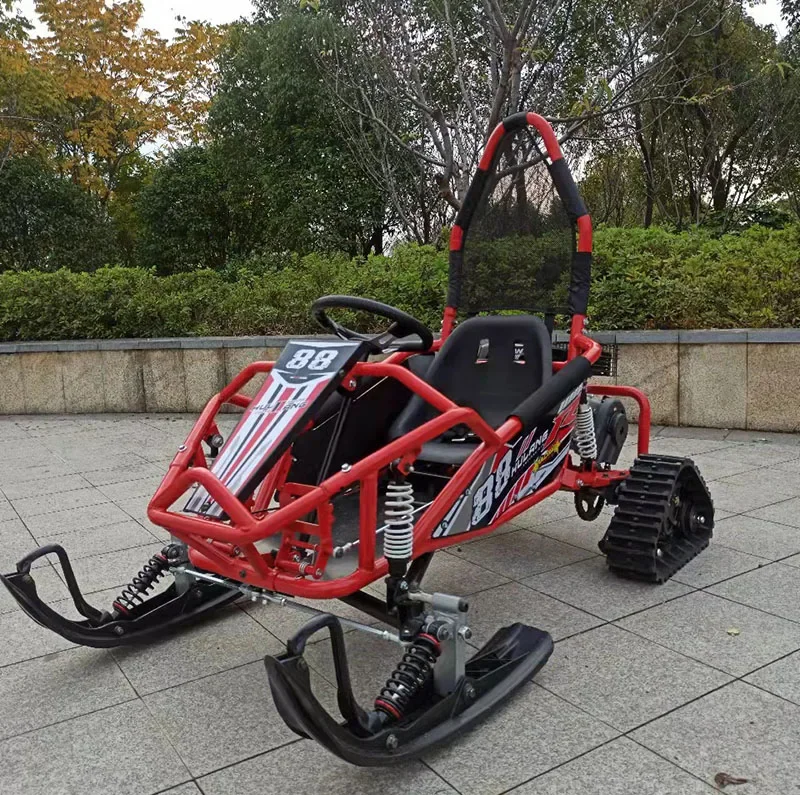 Snowmobile 168cc 150cc Snow  Scooter Chain Driver Winter Sports Mini Snowmobile Kids Continuously Variable Transmission
