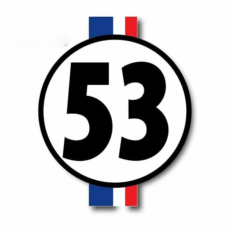 Car Stickers Herbie The Love Bug 53 Vinyl Decals Motorcycle Decal Decoration Accessories Waterproof Cover Scratches PVC,15CM