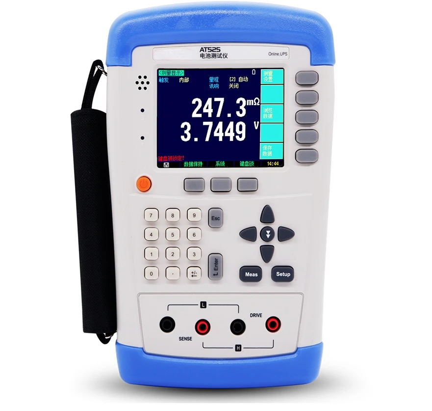 AT525D High-Tested Voltage Handheld Battery Tester with New Design LCD Display