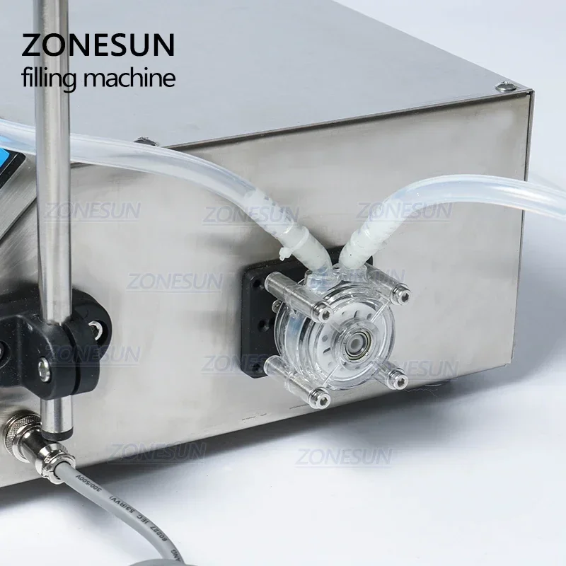 ZONESUN ZS-YTPP1T Peristaltic Pump Bottle Water Filler Liquid Vial Filling Machine Beverage Drink Oil Perfume