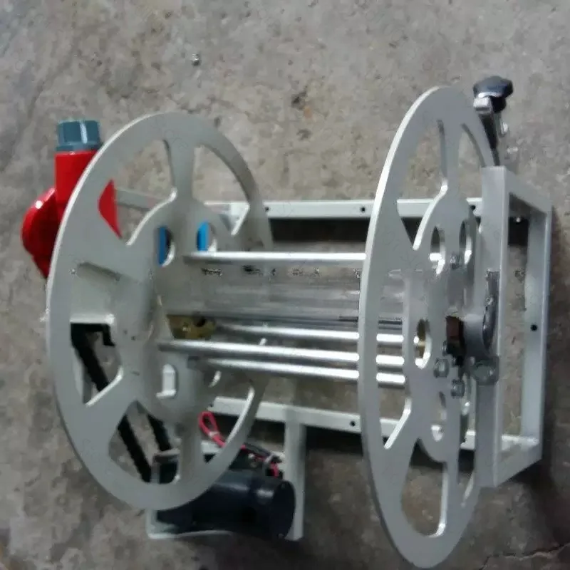 Portable Electric Manual Cable Winding Machine Aluminum Wire Take-up Reel Industrial Cable Storage Spool