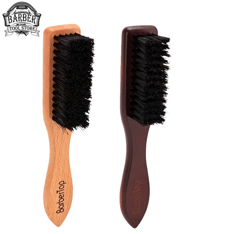 Salon Hairdresser Beard Brush Cleaning Soft Brush Barbershop Hair Cutting Tools Pro Wooden Beard Brushes Hairdressing Supplies