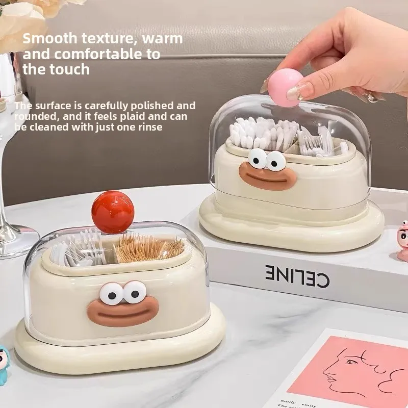 New 2026 Creative Toothpick Holder Home Living Room Desktop Creative Personalized Dental Floss Can Cotton Swab Storage Holder