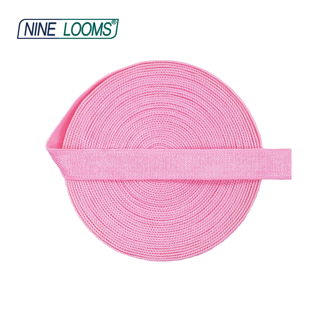 NINE LOOMS Shiny Non-Foldover Elastic 3/8
