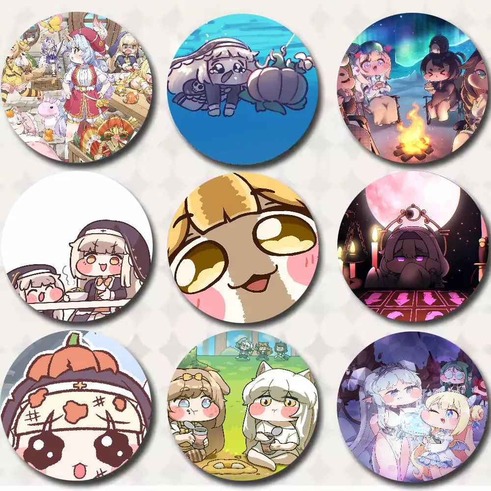 Cute Popular New Video Gaming Kawaii T-TrickcalS Game Badge Metal Brooch for Bag Clothes Hat Decor Cosplay Accessories Gifts