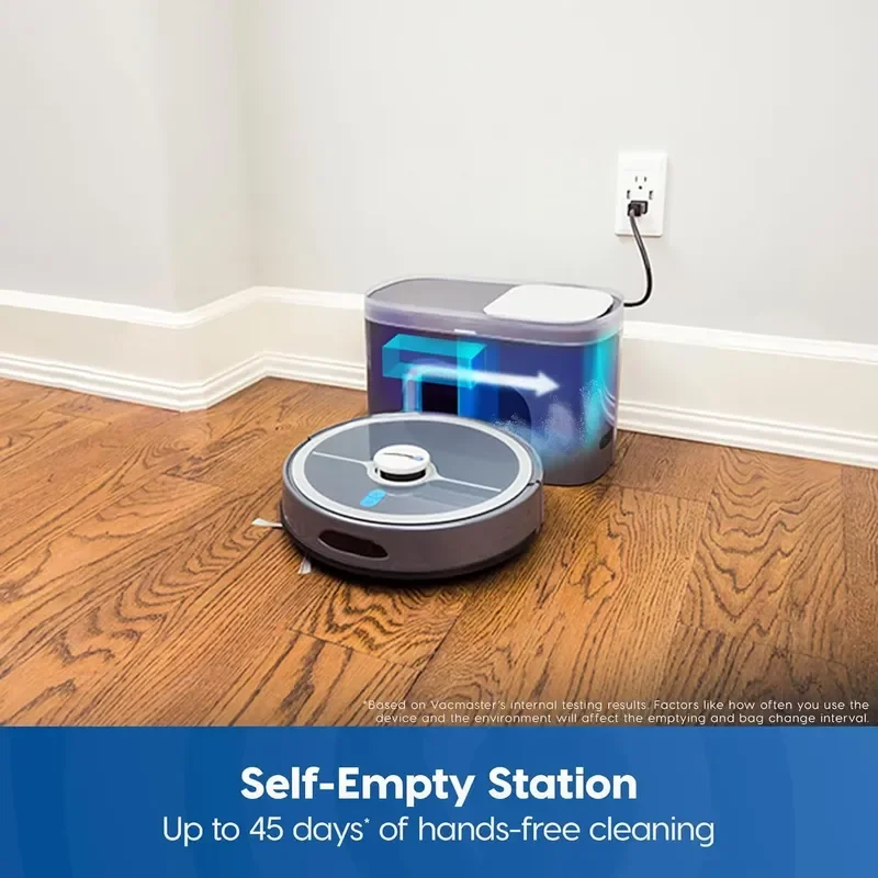 3-in-1 LiDAR Navigation,3000Pa Vacuum and Mop with Self-Empty Station for Home, Pets, Carpet, Hard Floors