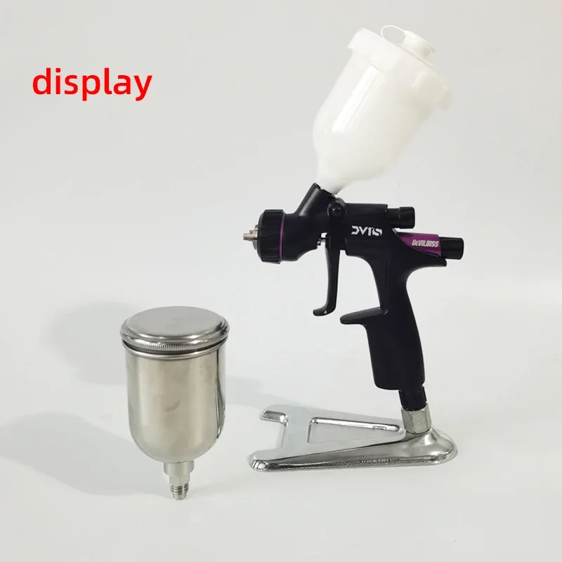 Spray Gun Cup Pot Stainless Steel  For Devilbiss DV1 Small Spray Gun Pot 400ml  Car Touch Up Paint Spray Gun Accessories