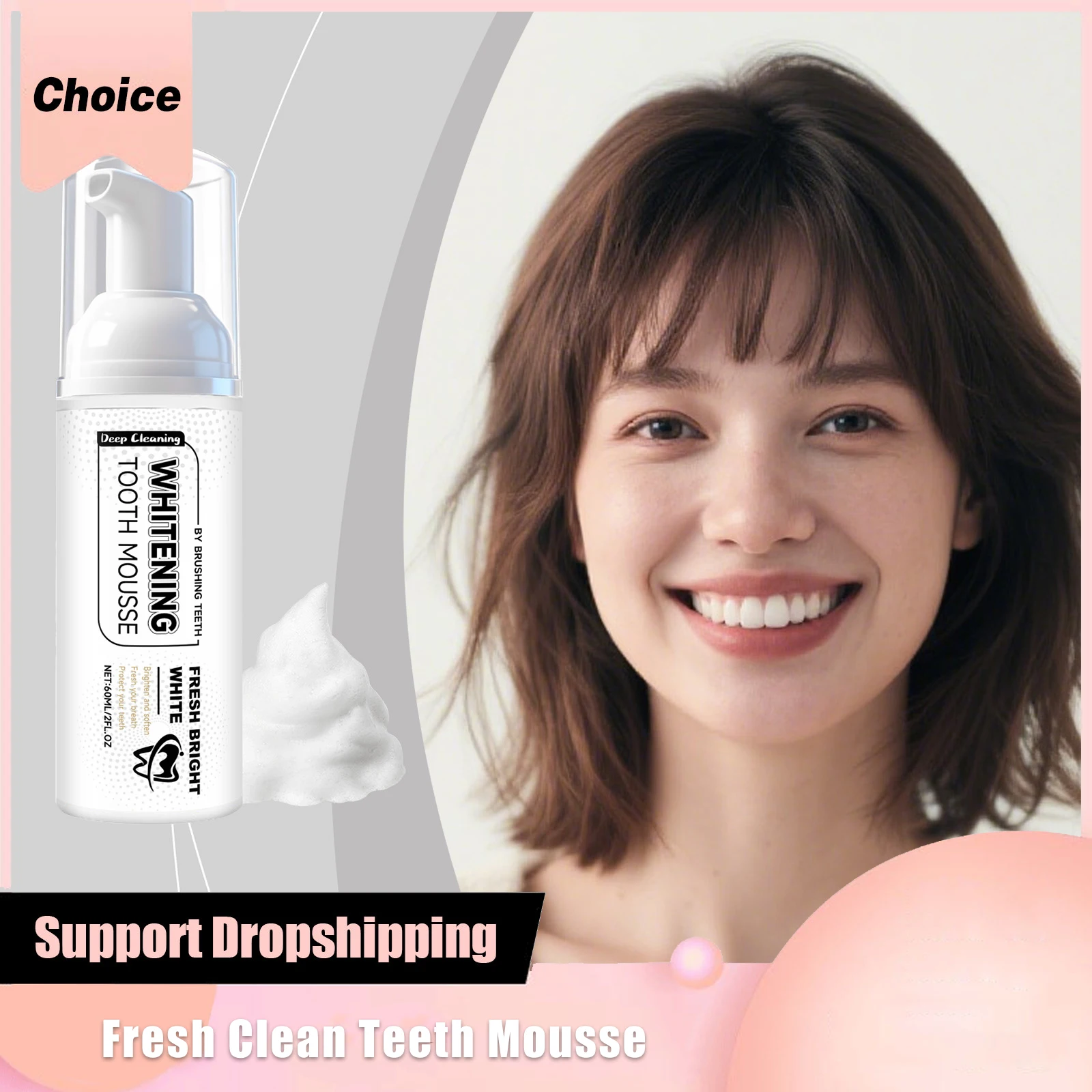 Hydroxyapatite Menthol Whitening Teeth Mousse Removal Tooth Stain Brightening Oral Fresh Breath Niacinamide Cleaning Toothpastes