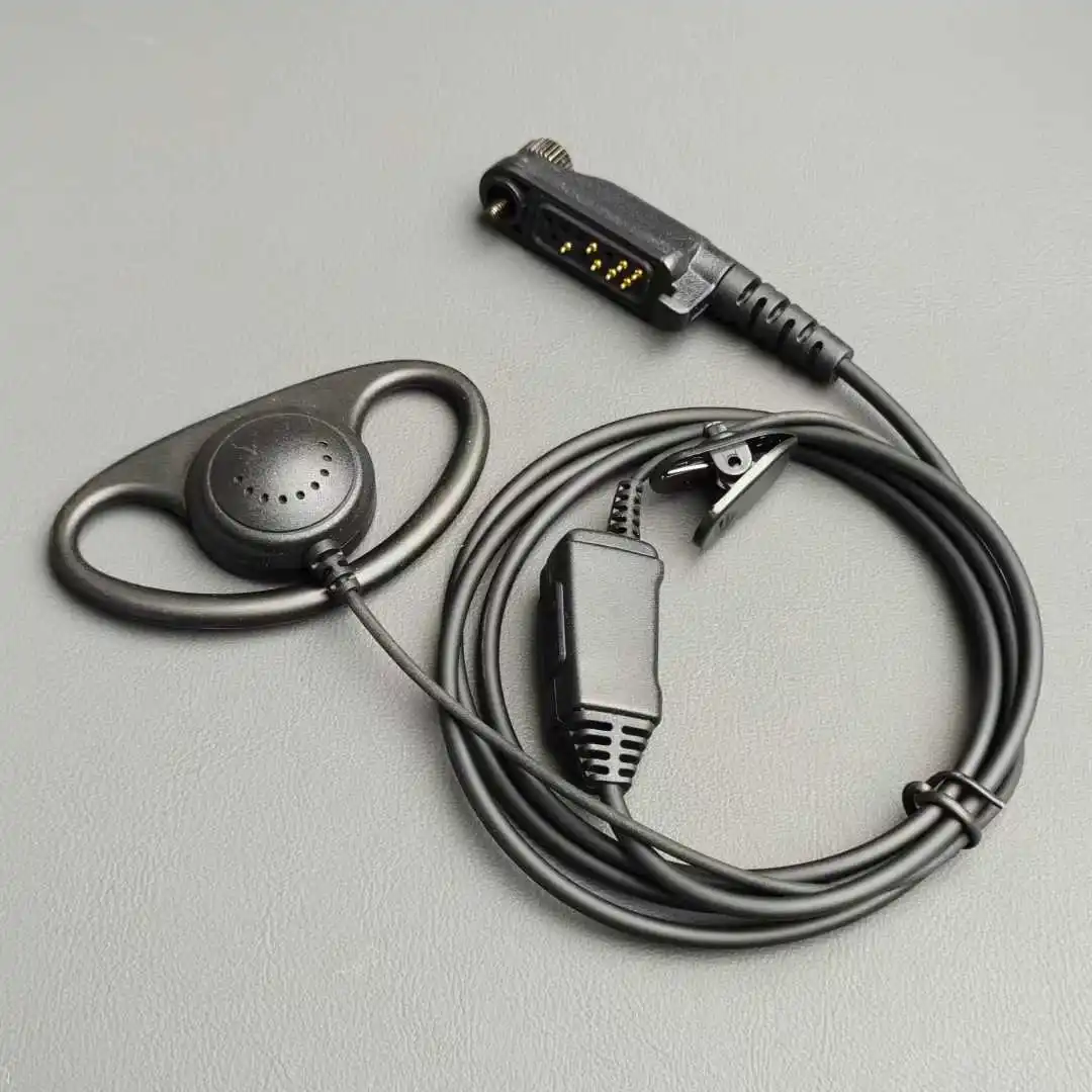 Compatible with Hytera HP780, HP700, HP600, HP680, X1P, X1E, X1, PD600/PD680/PD660 walkie-talkie headphones, D-shaped ear hooks