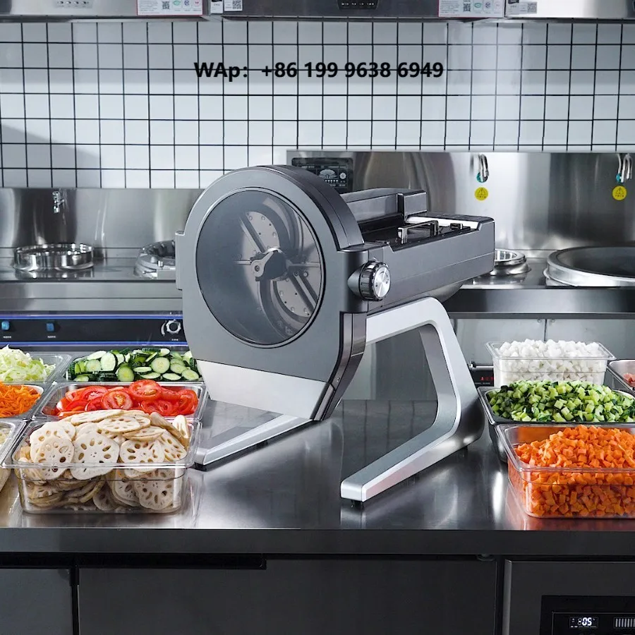 Commercial Electric Motor-Driven Multifunctional Vegetable Fruit Slicer/Cutter/Chopper Machine Lower Noise YEEMEDA 100-240V 300W
