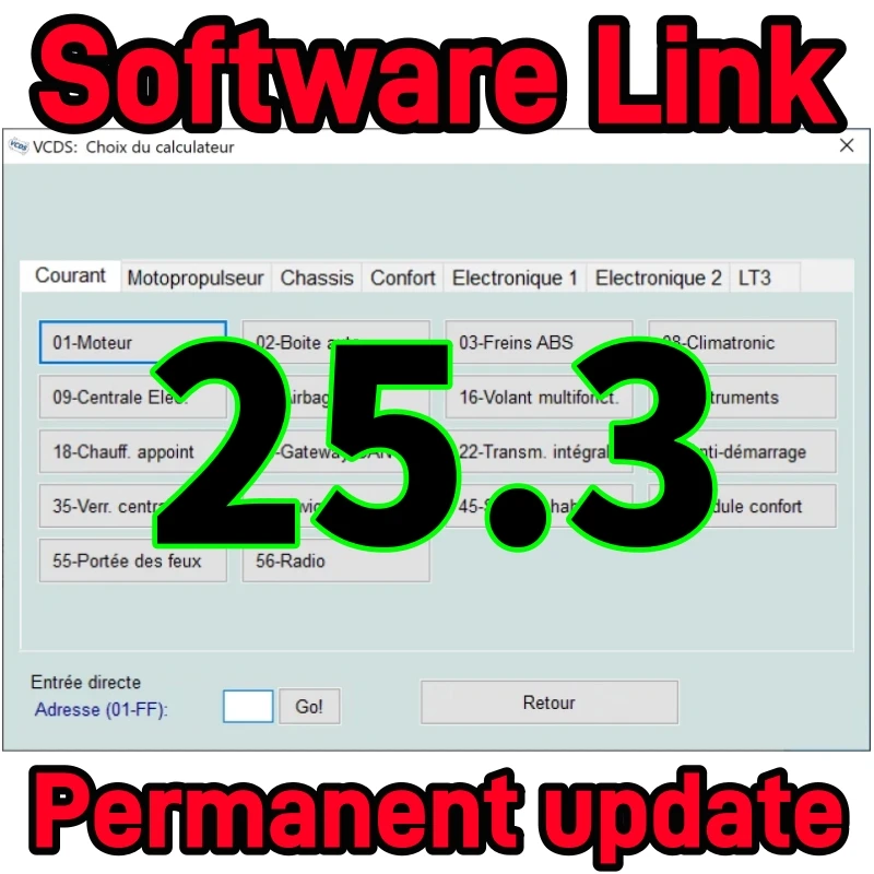 Newest  VCDs 25.3 OBD2 Scanner VAG-COM VCDS HEX V2 Multilingual Interface Garage Software with Unlimited VINs Latest Update
