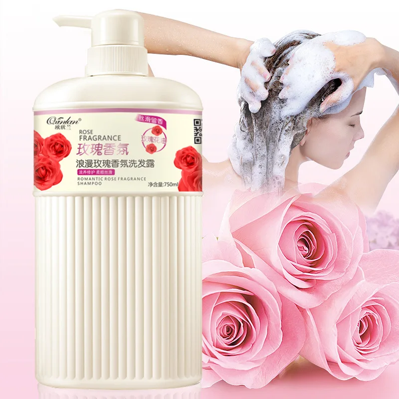 750ml Rose Fragrance Shower Gel Long Lasting Fragrance Moisturizing and Smoothing Shampoo for Women Fragrance Body Wash