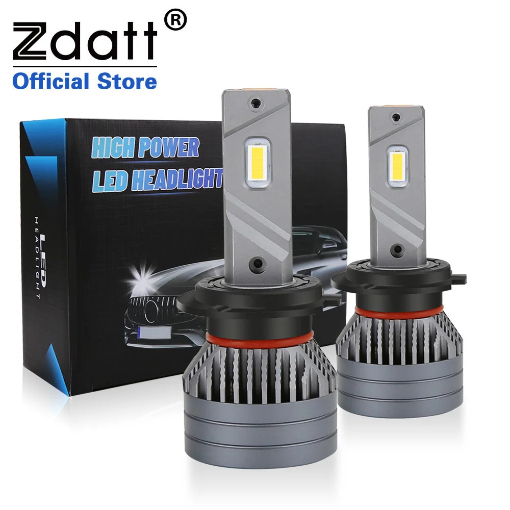 Zdatt Led Headlight kit H7 Led Canbus H4 H11 H8 HB3 Hb4 9005 9006 9012 H1 Led Lights For Car 90W 20000LM 6000K Turbo 12V 24V