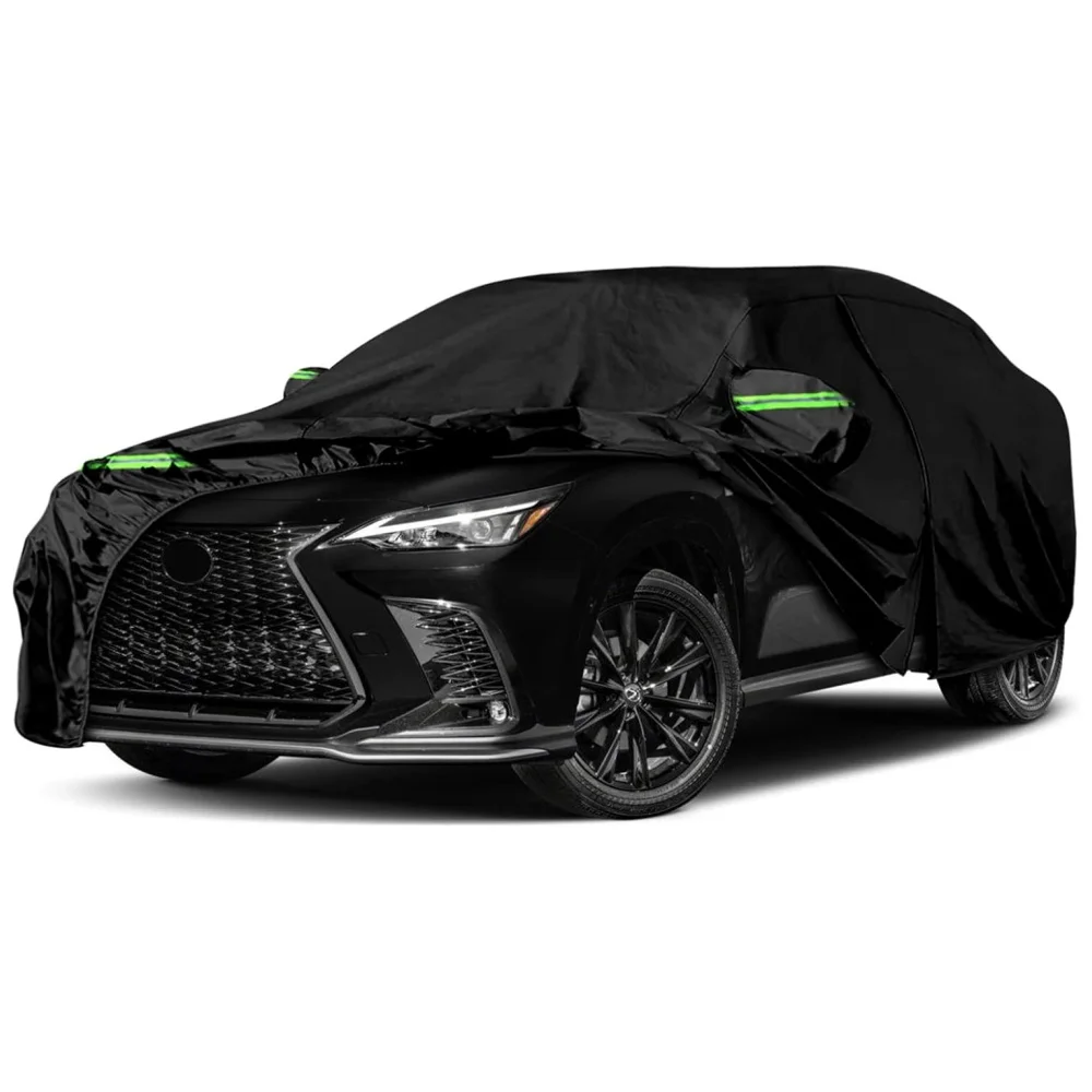 Waterproof Car Cover For Lexus NX300/NX350 F Sport 2015-2025 Zipper Door Windproof Straps Rain Snow Hail Dust Protection