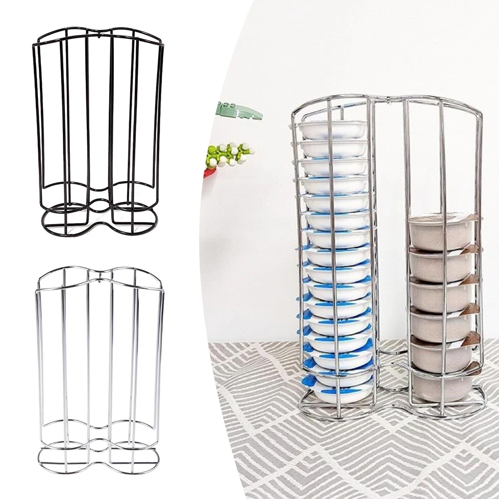 Coffee Capsule Holder For 32 Tassimo Capsules Compatible With Tassimo Bartesian Capsules Wire Storage Rack For Coffee Cocktail