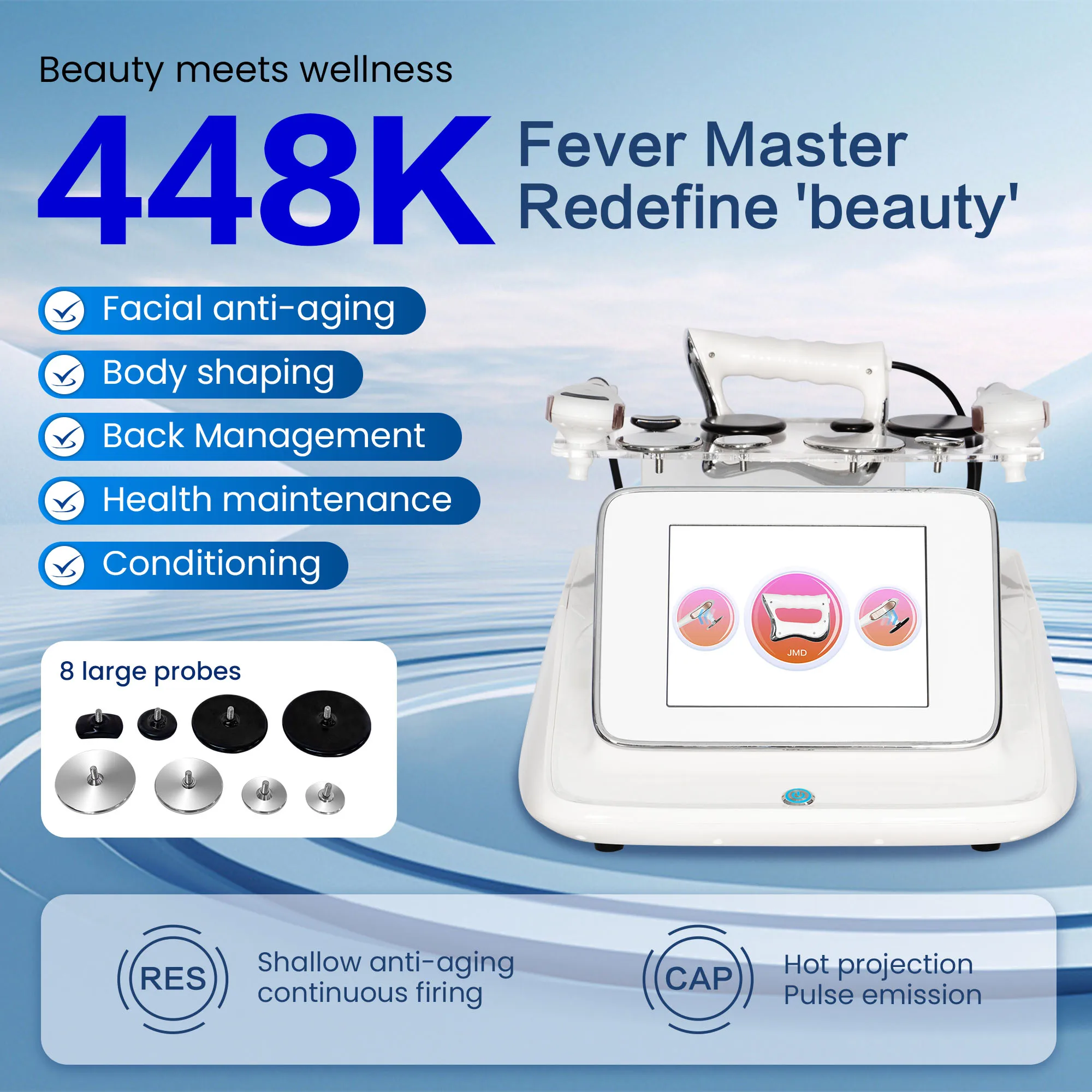 448K Tensamax Radiofrecuencia Skin Tightening and Rejuvenation Face Lift Wrinkle Removal Body Contouring Device