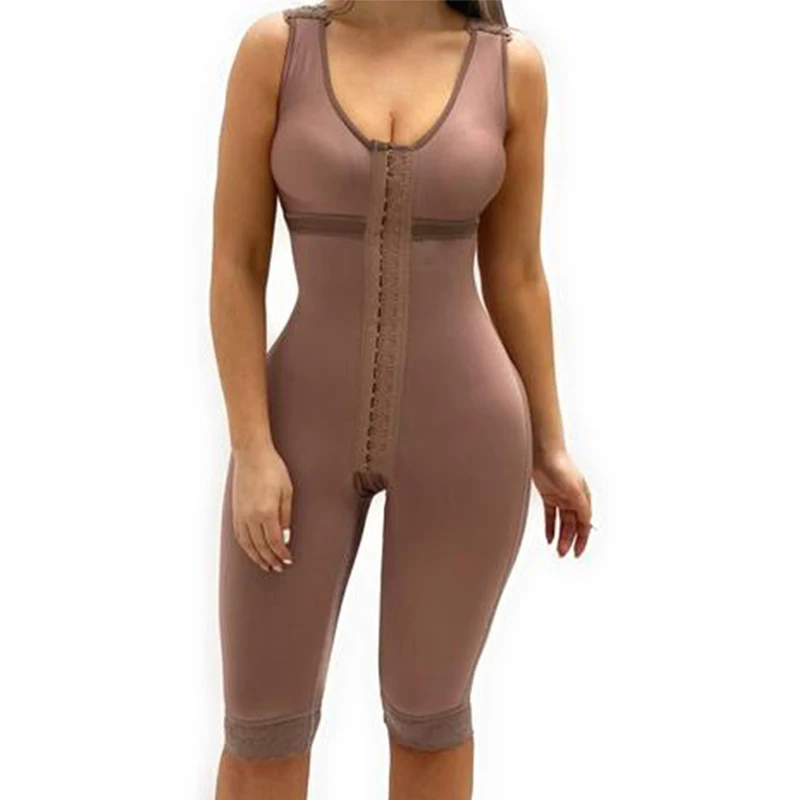 Sleeveless Knee Length Full Body Shapewear Butt-Lifting BBL Post Op Surgery Supplies Fajas Colombianas Originales Colombian faja
