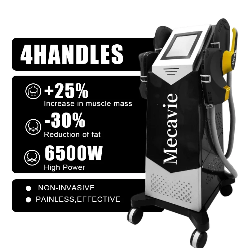 Commercial RF EMS Slimming Device Multi-handles Muscle Stimulation Fat Burning Butt Lifting Body Contouring Salon Use Machine